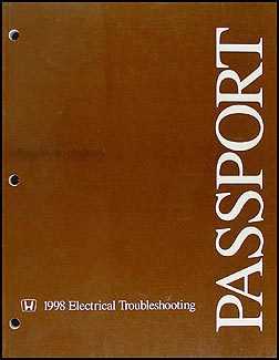 1998 Honda Passport Electrical Troubleshooting Manual Original 