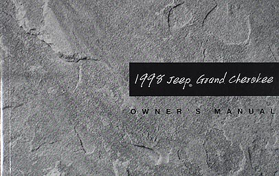 1998 Jeep Grand Cherokee Owner's Manual Original