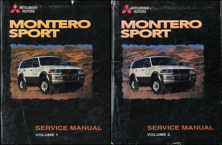 1998 Mitsubishi Montero Repair Manual Set Original