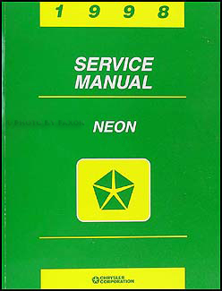 1998 Neon Shop Manual Original 