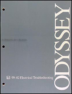 1999-2002 Honda Odyssey Electrical Troubleshooting Manual Original 