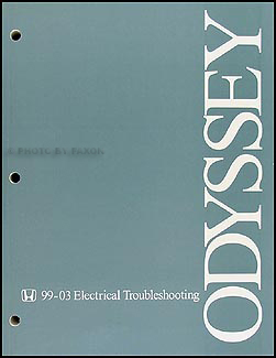 1999-2003 Honda Odyssey Electrical Troubleshooting Manual Original 