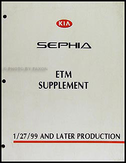 1999 Kia Sephia Electrical Troubleshooting Manual Original Supplement