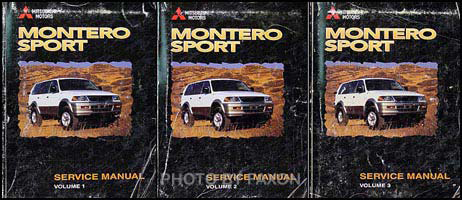 1999 Mitsubishi Montero Sport Repair Manual Set Original