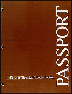 2000 Honda Passport Electrical Troubleshooting Manual Original 
