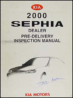 2000 Kia Sephia Inspection Manual Original 