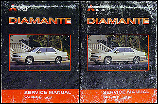 2001 Mitsubishi Diamante  Original Repair Shop Manual 2 Vol. Set