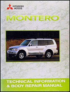 2001 Mitsubishi Montero Body Manual Original