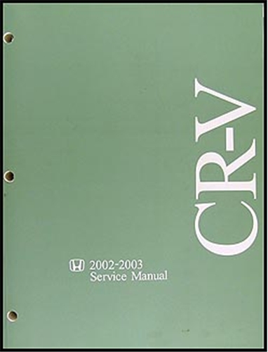 2001 honda crv service manual diagram