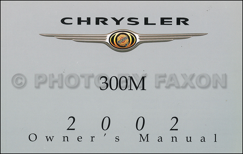 1999 Chrysler 300m owners manual free #3