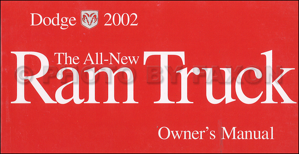 2002 Dodge Ram 1500 Pickup Owners Manual Original OEM Truck Owner Guide