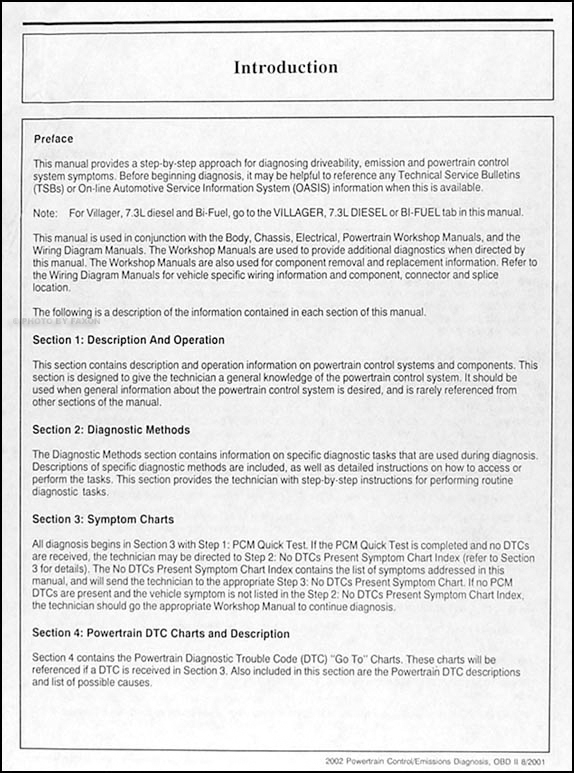 ford powertrain emissions diagnosis manual