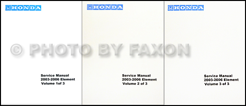 2003-2006 Honda Element Repair Manual Original 