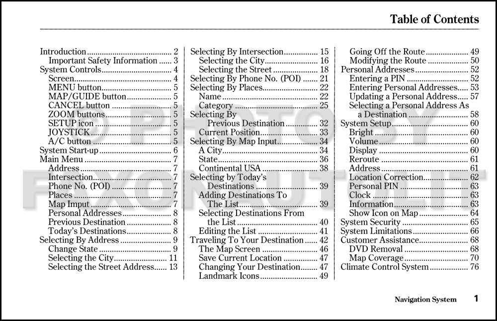 2003 Honda odyssey owners manual