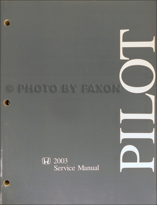 honda pilot repair manual