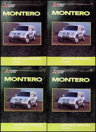 2003 Mitsubishi Montero Repair Manual Set Original