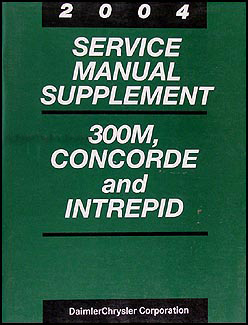 2004 300M, Concorde, Intrepid 2.7L Engine Repair Shop Manual Orig. Supplement