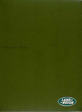 2004 Land Rover Discovery Original DVD Owner's Manual
