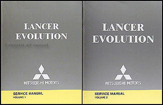 2004 Mitsubishi Lancer Evolution Service Manual Original 2 Vol.Set