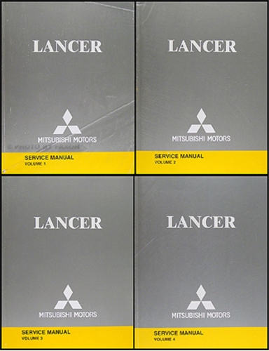 2004 Mitsubishi Lancer Repair Manual Original 4 Volume set