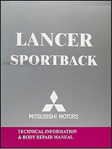 2004 Mitsubishi Lancer Sportback Body Manual Original