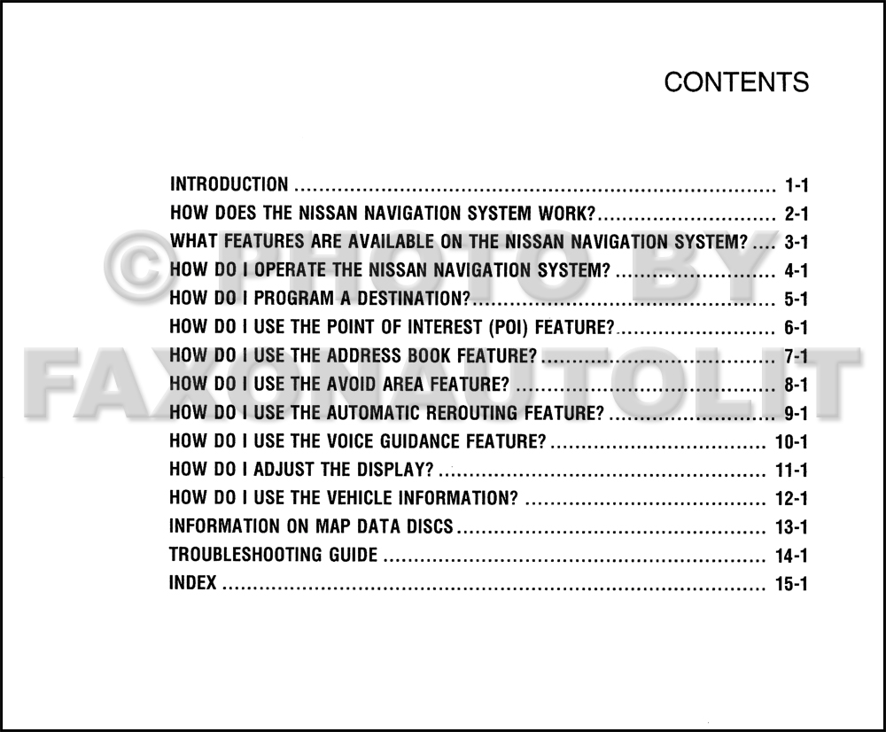 Nissan 350z navigation system manual #10