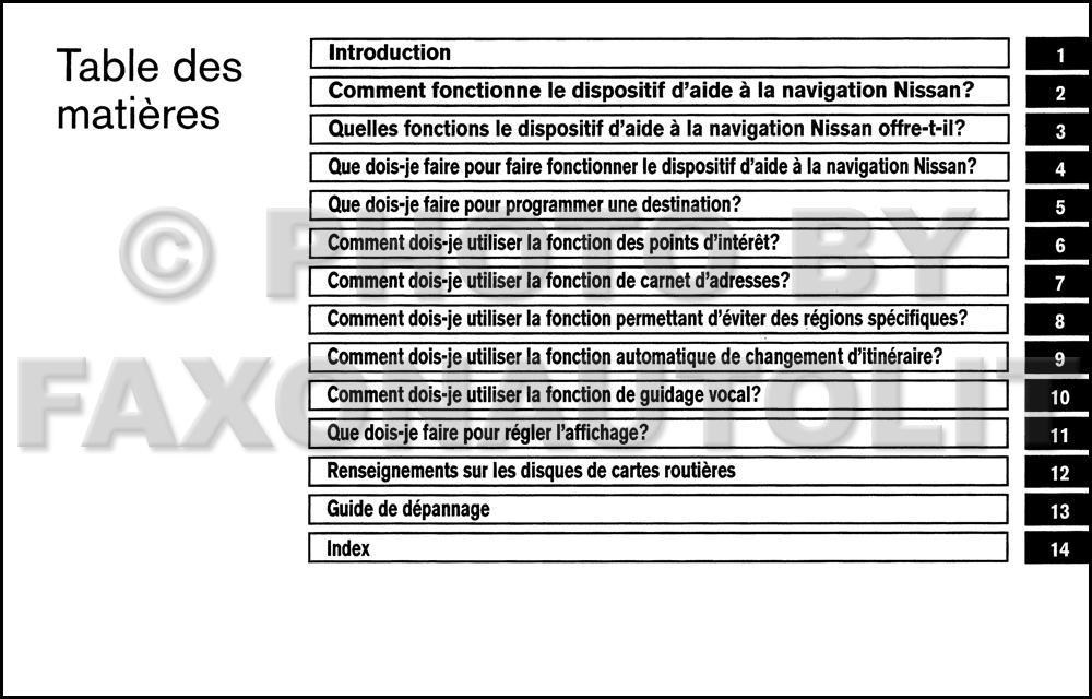 2004 Nissan quest navigation manual #9