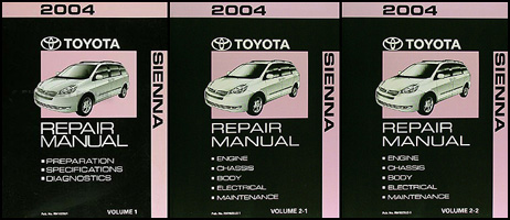 2004 toyota sienna car manual