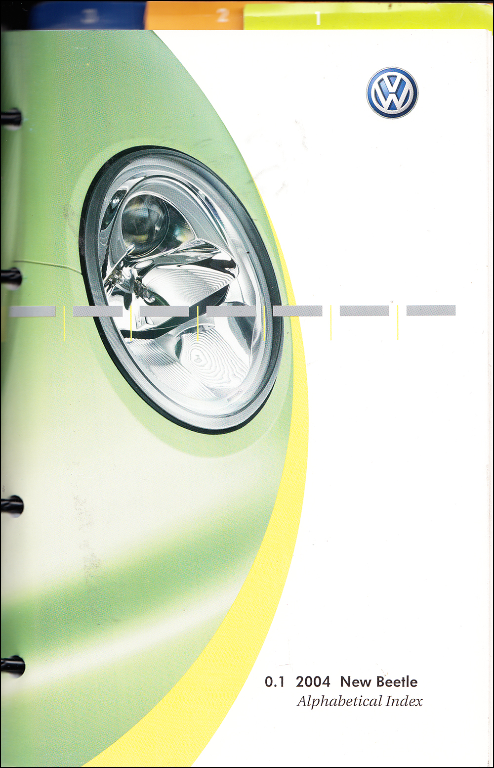 2004 Volkswagen New Beetle Owner's Manual Original