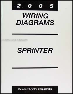2005 Dodge Sprinter Van Wiring Diagram Manual Original 