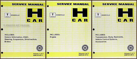 2001 pontiac bonneville service manual