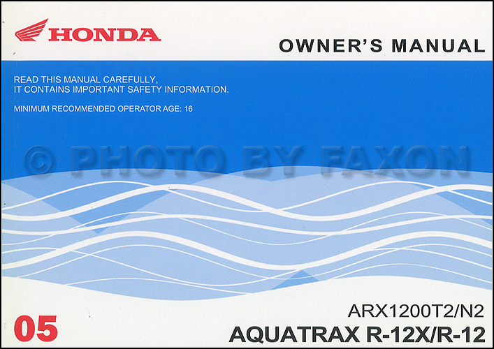honda aqua trax manual
