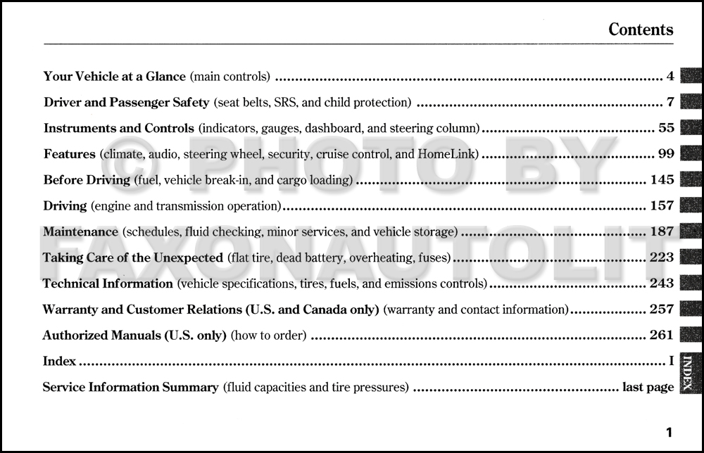 2005 Honda pilot owners manual #4