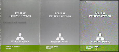 2005 Mitsubishi Eclipse and Spyder Original Repair Shop Manual 3 Vol. Set