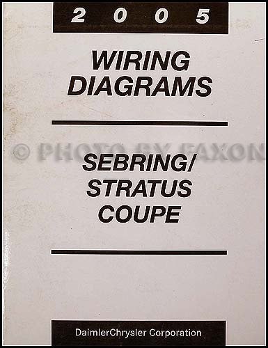 2005 Chrysler Sebring Dodge Stratus Coupe Wiring Diagram Manual Original