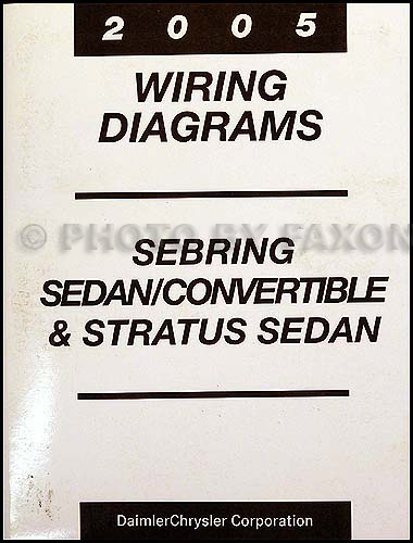 2005 Mopar Stratus Sebring Sedan/Covertible Wiring Diagram Manual