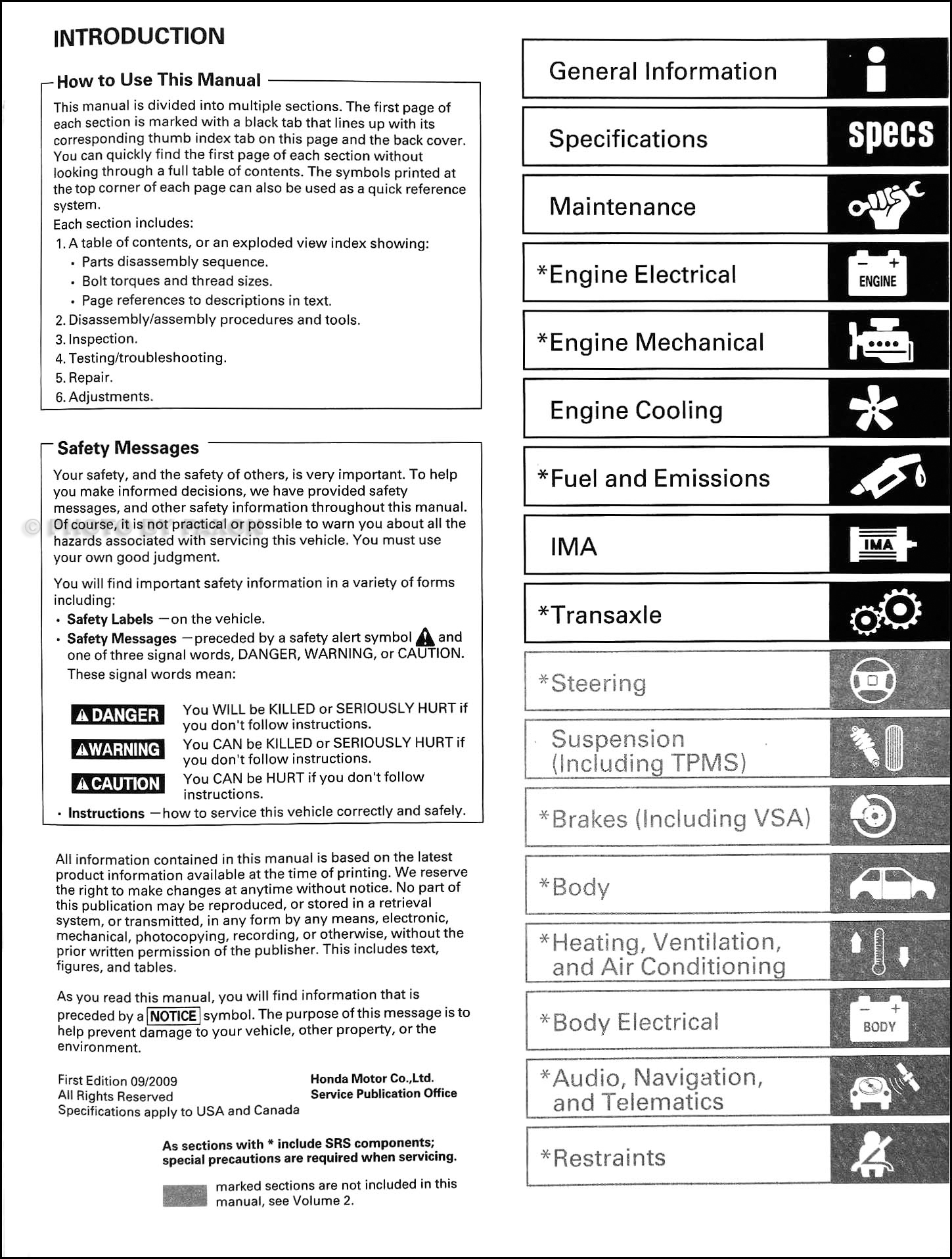 2006 Honda civic hybrid maintenance manual #5