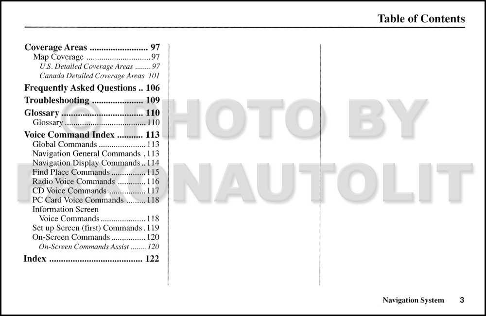 2006 Honda navigation system manual