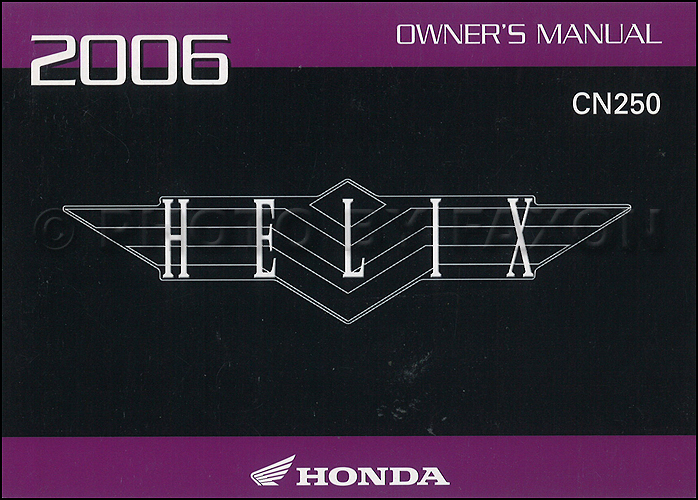 Honda helix manual download