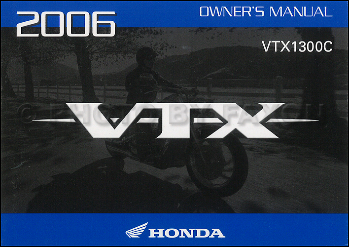 2006 Honda vtx 1300 owners manual