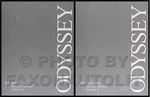 2007-2009 Honda Odyssey Repair Manual Original  2 Vol. Set