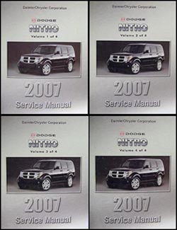 2007 Dodge Nitro Repair Manual 4 Vol Set Original 