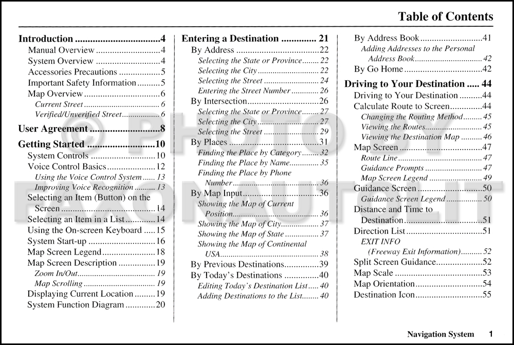 2007 Honda navigation system manual #6