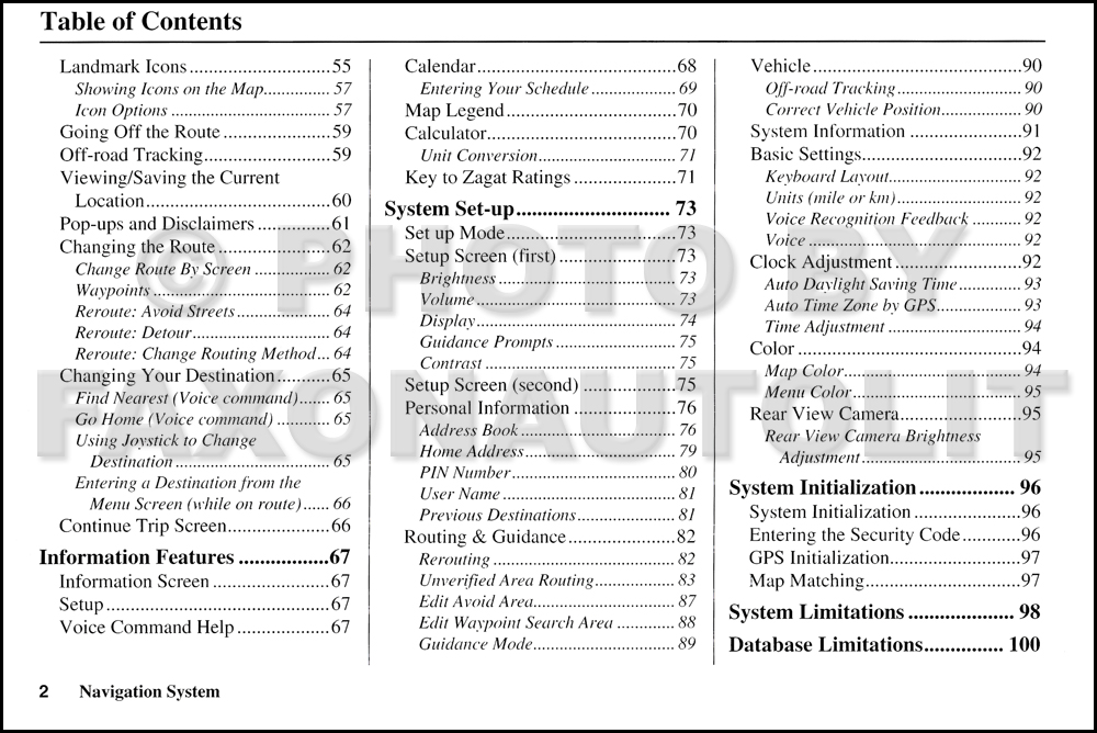 Honda pilot navigations system manual #4