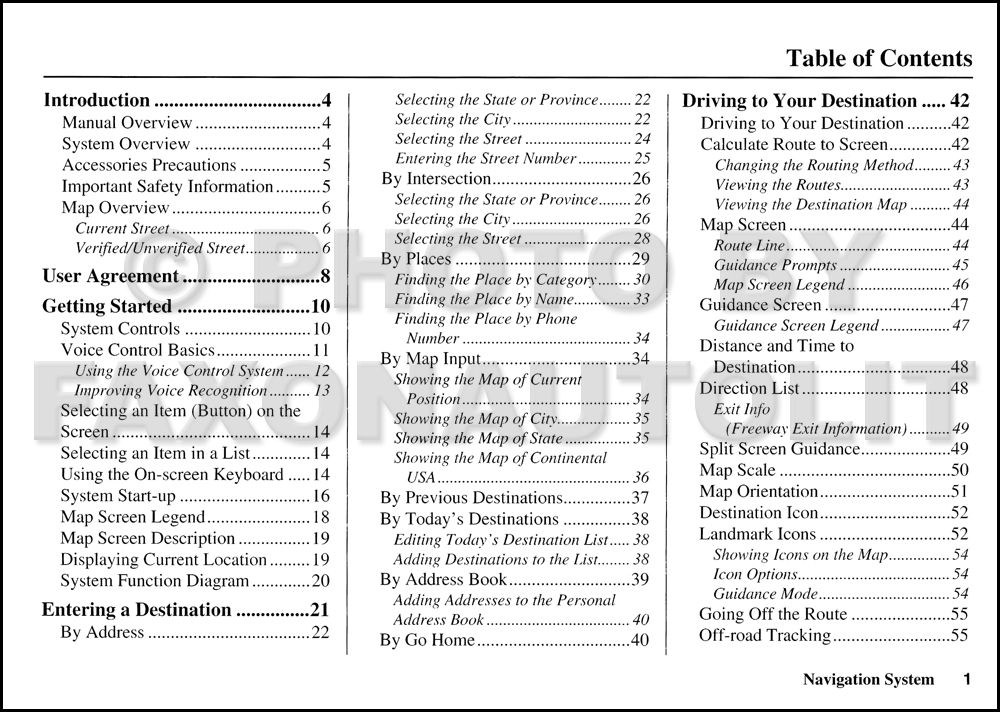 2007 Honda navigation system manual #2