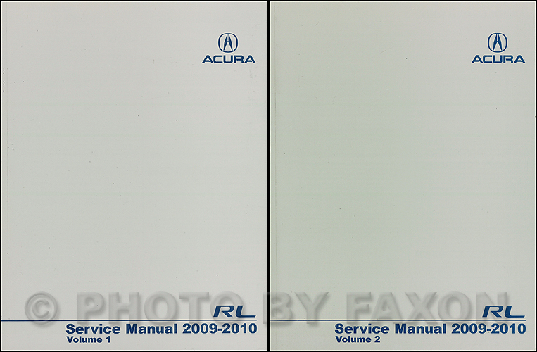 2005-2008 Acura RL Shop Manual Original 2 Volume Set