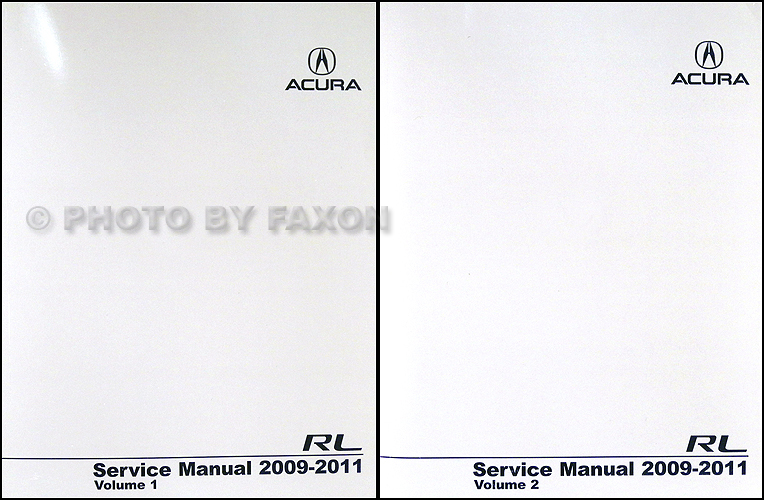 2005-2008 Acura RL Shop Manual Original 2 Volume Set