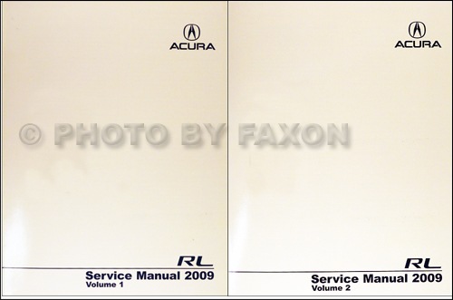 2005-2008 Acura RL Shop Manual Original 2 Volume Set