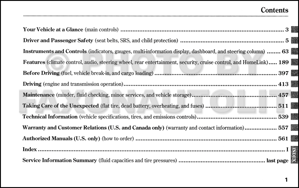 2009 Honda pilot owners manual #4