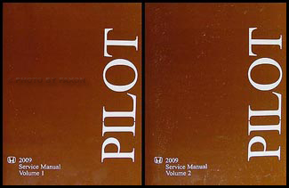 2009 Honda Pilot Repair Manual Original 2 Vol. Set